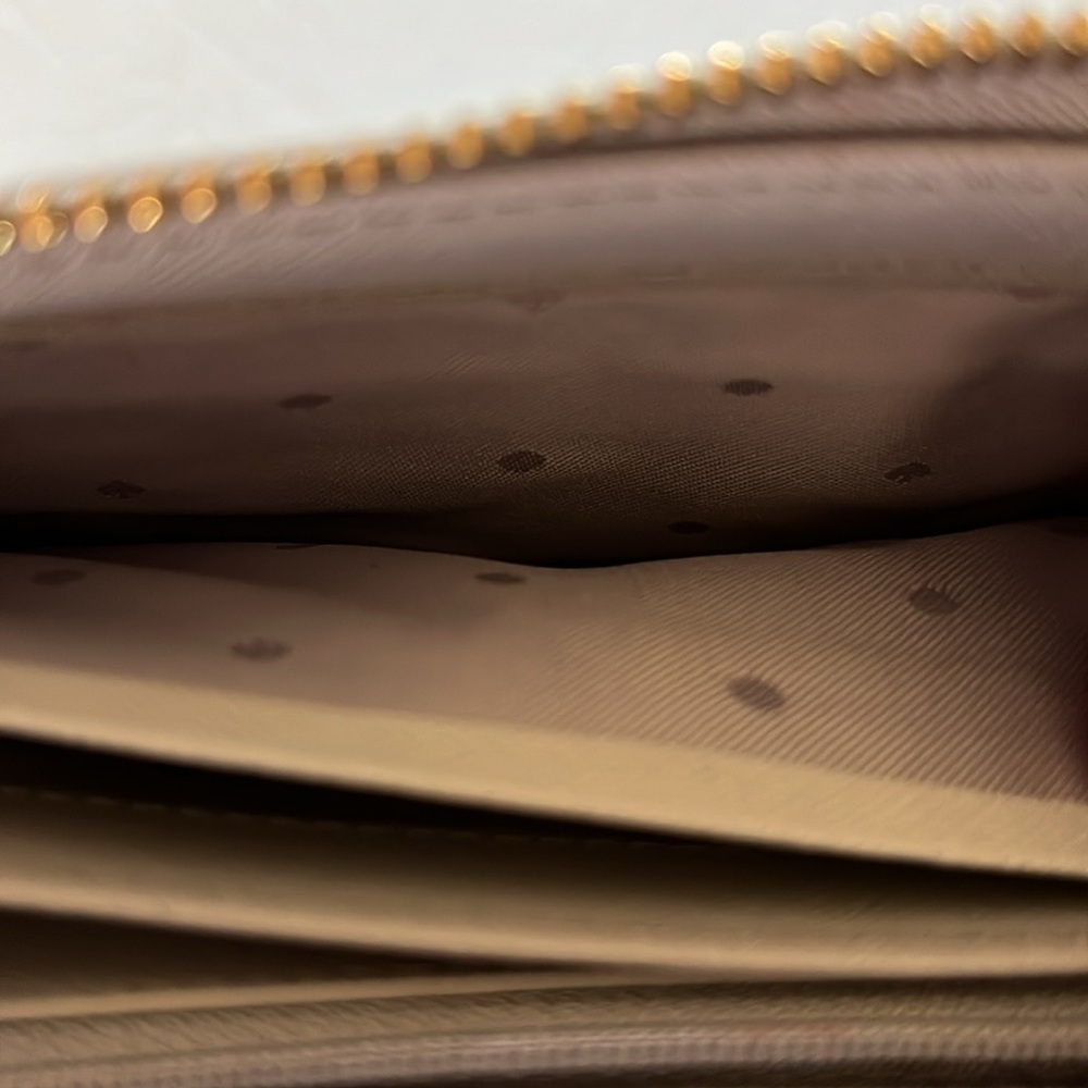 kate spade ♠️ long wallet ribbon beige 21 - excellent condition - Picture 10 of 13